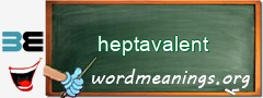 WordMeaning blackboard for heptavalent